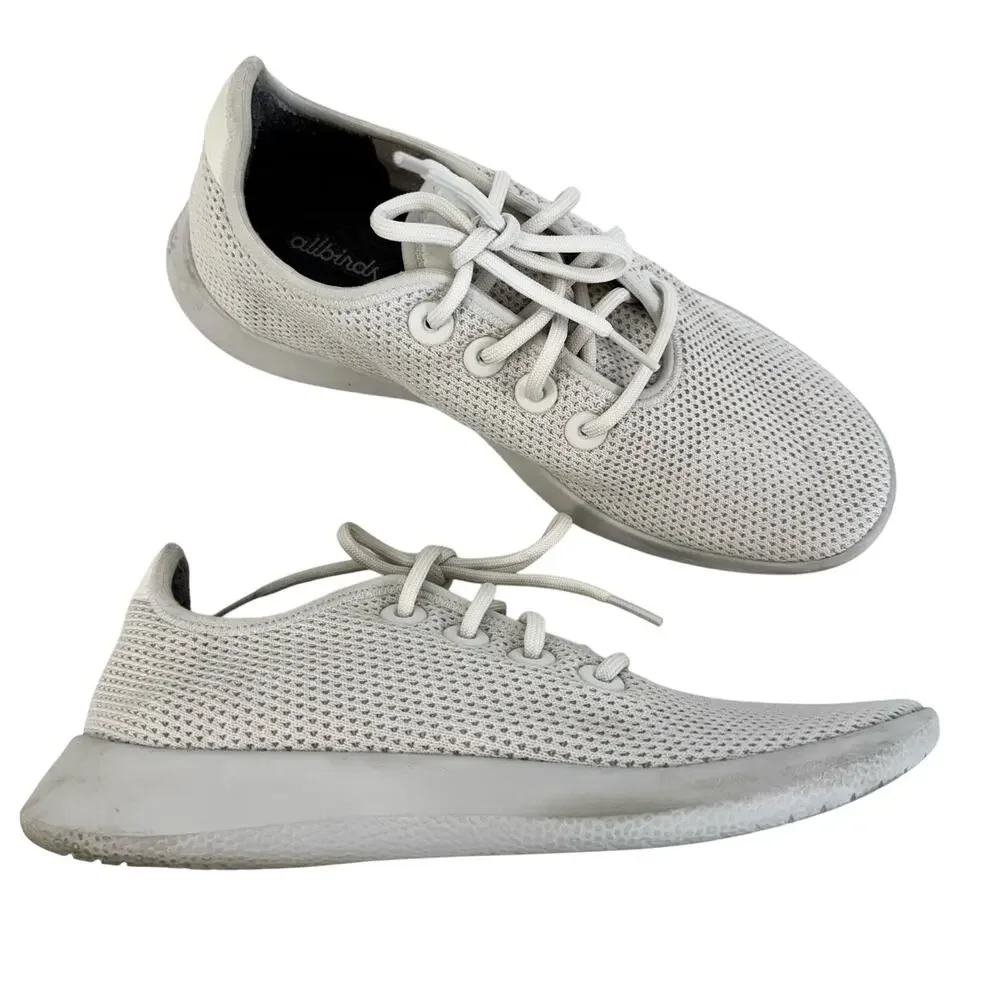 Allbirds Tree Runners Athletic Everyday Shoes Lace-Up Sneakers White Women's 10 - Picture 1 of 8